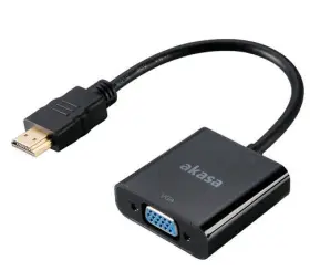 AK-CBHD15-20BK AKASA Video Cable Adapter Vga Hdmi