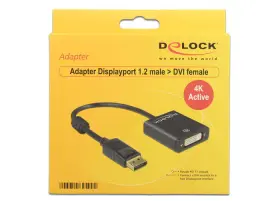 Delock 62599 Video Cable Adapter 0.2 M Displayport Dvi-i Black Delock 62599 Video Cable Adapter 0.2 M Displayport Dvi-i Black