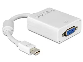 Delock 65130 Adapter Mini Displayport / Vga Fm 0.18 M D-sub White Delock 65130 Adapter Mini Displayport / Vga Fm 0.18 M D-sub White