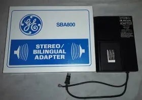 SBA800 GE Stereo Bilingual Adapter Tv