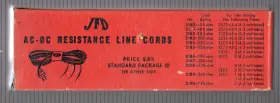2187-300 JFD Ac Resistance Line Cord Box Descri