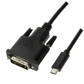 Logilink Ua0332 Video Cable Adapter 3 M Usb Type-c Dvi-d Black
