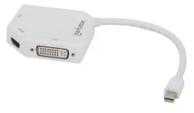 207362 MANHATTAN Mini Displayport Hdmi Dvi Vga Adapter Cable