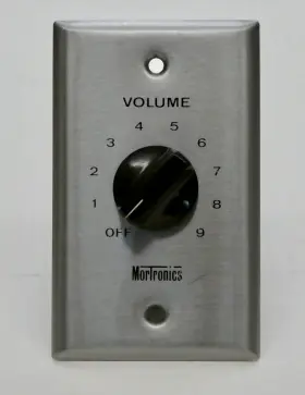 Mortronics 816122-2 Classic Mono Stereo Quad Lline Volume Control Ss Plate