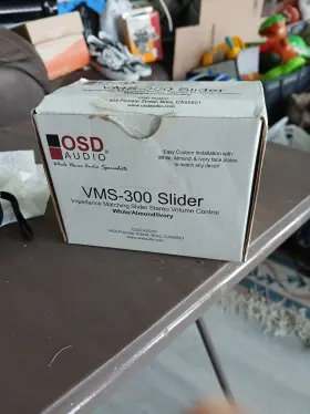 BSTK-VMS300 OSD AUDIO Wall Volume Control Slider Impedance