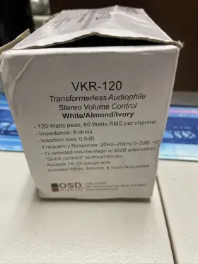 OSD-VKR-120 OSD AUDIO Wall Speaker Volume Control Resistor