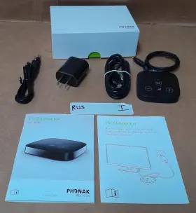 Phonak 076-3006-0611 Tv Connector Kit With Original Box R125 I