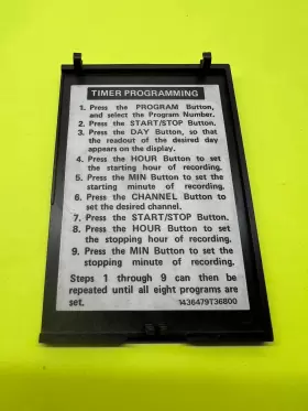 380726 SANYO Beta Vcr Front Door Flap #2