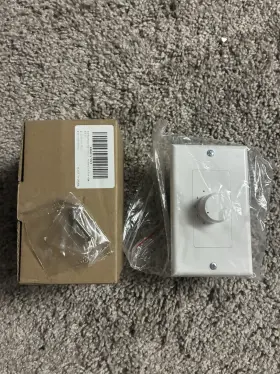 Tnp 001.210240-30 Wall Mount Plate Volume Control Knob 100w In-wall Speaker Audio White New