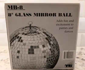 Visual Effects 644137000153 Nib Vintage - Mb8 Mirrored Disco Ball 8 Inch
