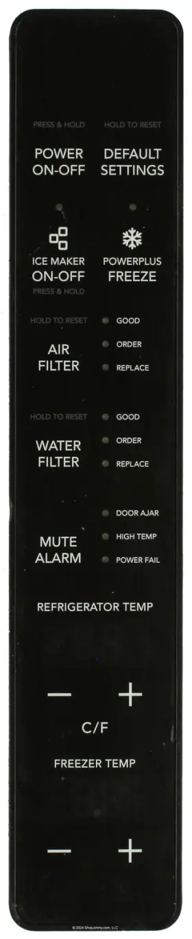 A05883610 WHIRLPOOL Frigidaire Refrigerator User Control