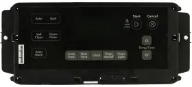 WPW10348625 WHIRLPOOL Control Board Overlay