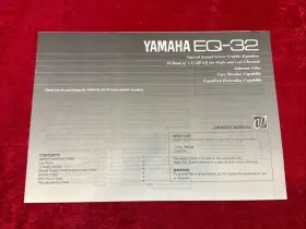 EQ-32 YAMAHA Owners Manual