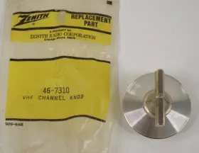 46-7310 ZENITH Nos Crt Tv Channel Tuner Adjustment Knob Dial