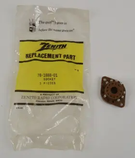 78-1888-01 ZENITH Nos Pin Tube Socket Chassis Mount