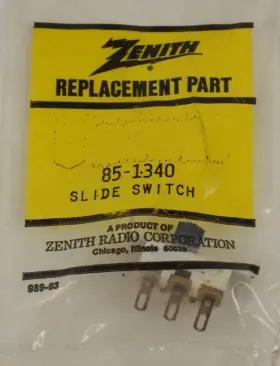 85-1340 ZENITH Nos Slide Switch Radio Receiver Tuner