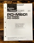 Pioneer Pd-m601 Pd-m551 Pd-m501 Cd Player Service Manual *original* #2. Fixed Price $24.97.