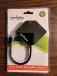 Manhattan 3 In 1 Mini Displayport Adapter Hdmi/dvi/vga New Sealed. Fixed Price $29.95.