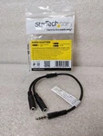 New Startech Muyhsmff Headset Adapter W/ Microphone And Headphone Splitter. Fixed Price $3.14.