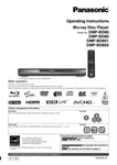Panasonic Dmp-bd60 Dmp-bd80 Dmp-bd601 Dmp-bd605 Blu-ray Player Manual. Fixed Price $22.24.