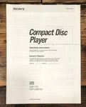 Sony Cdp-770 Cdp-208esd Cd Player Owners / User Manual *original*. Fixed Price $19.97.