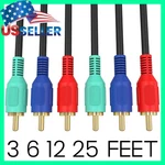 3-rca Component Cable Three Rca Video Cord Hdtv Projector Dvd Vcr Rgb Ypbpr. Fixed Price $19.49.