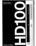 Harman Kardon Hd100 Cd Player Owners Instruction Manual. Fixed Price $22.24.