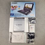 Coby V-zon 7" Portable Dvd Player Tfdvd7009 Open Box. Fixed Price $33.89.