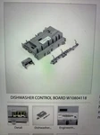 Whirlpool Dishwasher Control Board W10804118 Or W10629133. Fixed Price $152.28.
