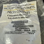 Wp12963204ed New In Sealed Bag Oem Whirlpool Refrigerator Door Hinge. Fixed Price $16.89.