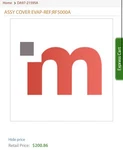 Da97-21595a New Oem Samsung Refrigerator Panel Assembly. Fixed Price $250.00.