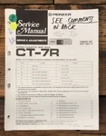 Pioneer Ct-7r Cassette Service Manual *original*. Fixed Price $24.97.