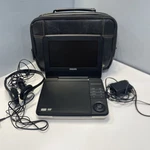 Philips Pet741b/37 Black Digital 7" Portable Dvd Player Working Complete W/ Case. Fixed Price $39.00.