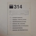 Owner's Manual Nad 314 Stereo Integrated Amplifier Operating Instructions 1995. Fixed Price $7.95.