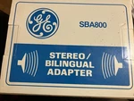 Ge - Sba800 Stereo Bilingual Adapter Function Not Tested. Fixed Price $9.99.