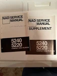Nad Model 5240 5220 Compact Disc Player Service Manual + Supplement. Fixed Price $24.95.