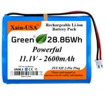 11.1v 2600mah Li-ion Battery Pack 3s1p, With Xh2.54 2-pin Altec Lansing Imw888. Fixed Price $34.99.