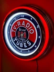 Rca Tv Radio Tunes Repair Appliance Store Red Neon Style Led Clock Sign. Fixed Price $137.99.