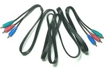 Component Audio/video Cable Rgb/red-green-blue 6' Vcr Blu-ray Dvd Coax Rca Hdtv. Fixed Price $7.89.