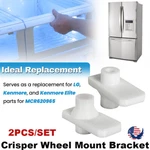 Set Of 2 For Lg Refrigerator Vegetable Tray Crisper Drawer Wheel Mount Mcr620965. Fixed Price $10.99.