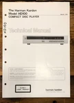 Harman Kardon Hd100 Hd-100 Cd Player Service Manual *original*. Fixed Price $19.97.