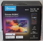New - Govee Immersion Rgbic Wifi For 55-65 Inch Tv's Backlight W/camera H6198. Fixed Price $29.95.