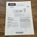 Pd-m650 Pioneer Cd Player Manual Operating Instructions - One Owner. Fixed Price $19.99.
