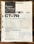 Pioneer Ct-7r Cassette Service Manual *original*. Fixed Price $24.97.