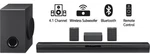 Lg Sqc4r 4.1ch Sound Bar System With Wireless Rear Speakers & Subwoofer. Fixed Price $138.00.