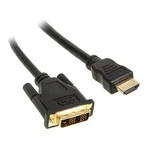 Inline Hdmi-dvi Cable Black/gold Hdmi Plug To Dvi 18+1 0.5m 17659p. Fixed Price $12.81.