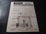 Nice Used Original 1950s Install & Service Manual For The Admiral 20h6 Chassis. Fixed Price $24.99.