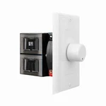 In Wall Volume Control 300w Speaker Impedance Matching, Rotary Knob White Svc300. Fixed Price $24.99.