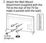 New Sony 504666601 Original Wall Mount Spacer For Kd/xr Seroes (2023) 55"-85" Tv. Fixed Price $19.99.