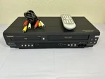Symphonic Model Wf803 Dvd/vcr Vhs Combo Player W/ Remote & Av Cable - Tested. Fixed Price $64.95.